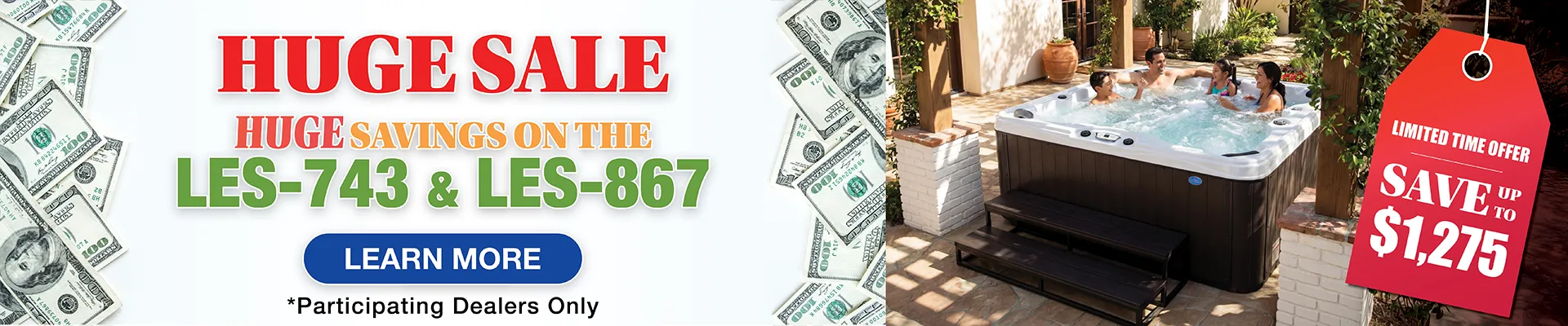 Calspas hot tub being used in a family setting - Santa Clara